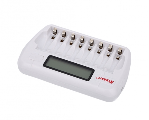 4-Slot Rechargeable AA/AAA NiMH LCD Smart Charger