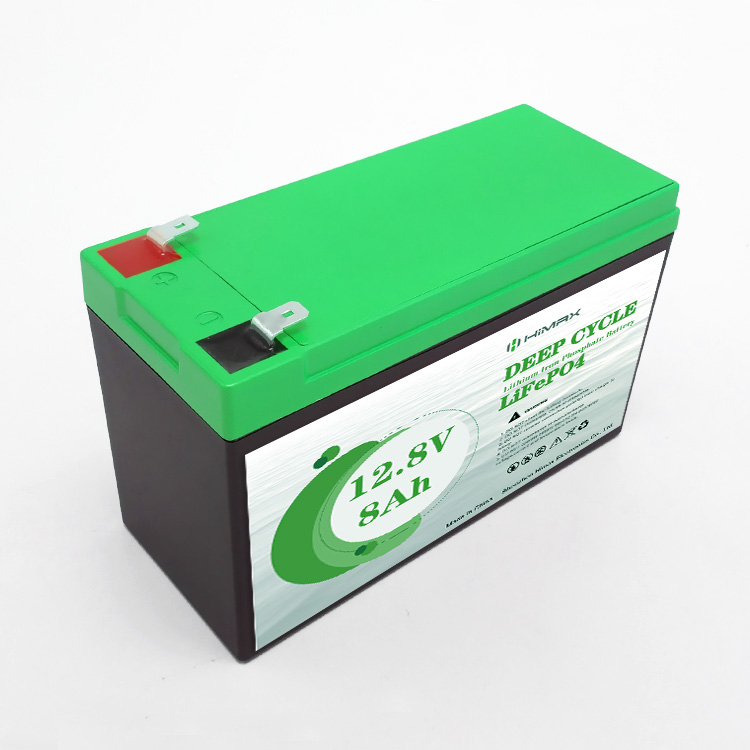 12V 8Ah Lithium Iron Phosphate Battery 2000 Cycles or More Rechargeable LiFePo4 Battery Built-in BMS Low Self-Discharge and Light Weight 