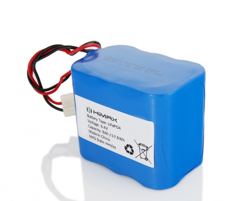 Custom Lithium Battery Pack 6.4V 9Ah