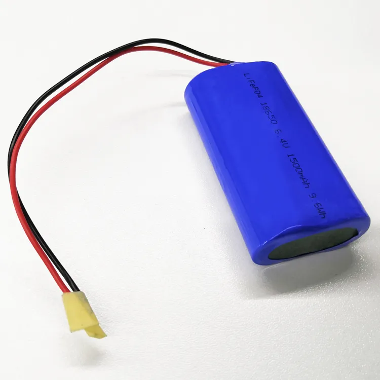 Custom 18650 Lithium-Ion Battery Pack 6.4V 1500mAh with Rechargeable